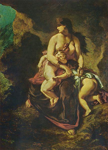 Eugene Delacroix Medea oil painting image